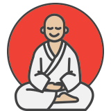 Sensei meditating